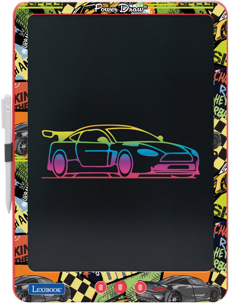 Lexibook 14'' mehrfarbiges Lern- und Zeichen-E-Ink-Tablet mit Vorlagen-Zubehör-Zeichenstift