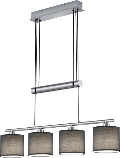 Trio Garda - Hängelampe - Nickel matt - exkl. Leuchtmittel 4x e14 28w