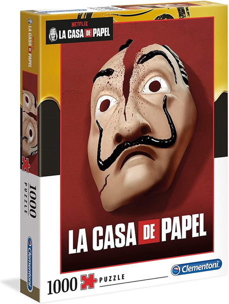 Clementoni-Puzzle – Netflix La Casa de Papel Puzzle – Dalí – 1000 Teile, Puzzle für Erwachsene