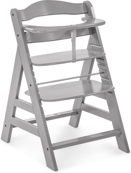 Hauck alpha+ - Hochstuhl - FSC®-zertifiziertes Buchenholz - Grau
