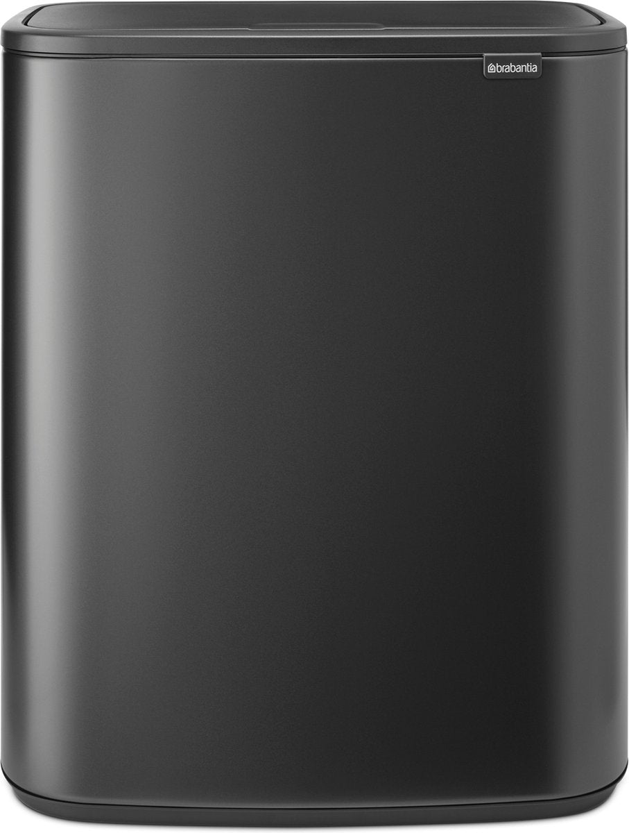 Brabantia Bo Touch Bin Abfallbehälter – 1 Fach – 60 Liter – selbstbewusstes Grau