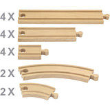 Viga-Eisenbahn, 16 Teile 1 Set