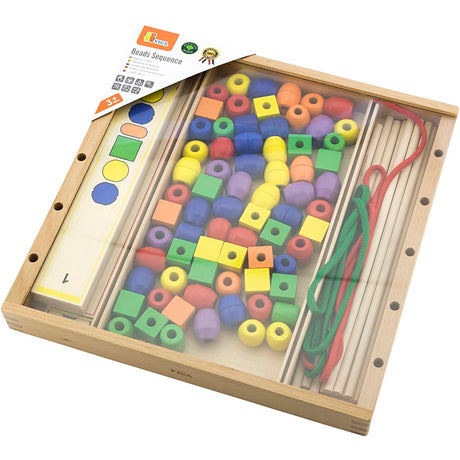 Viga Perlenspiel, H: 4 cm, L: 33 cm, B: 33 cm, 94 Teile 1 Box