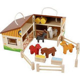 Viga Spielzeugpferdestall, Maße 24,5x16,5x15 cm, 1 Karton