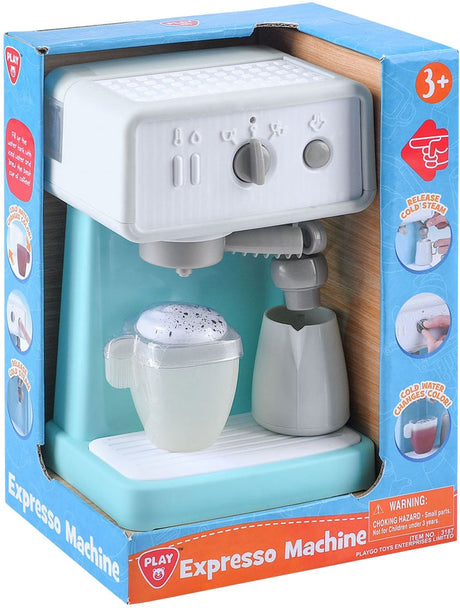 Playgo Espressomaschine weiß blau - 3 Stück.
