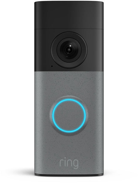 Ring-Video-Türklingel mit Kabel (neueste Generation) – gesprenkeltes Grau – 2K-Video
