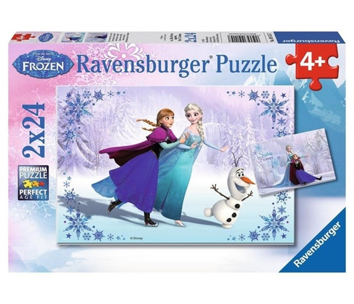 Ravensburger Puzzle Gefrorene Schwestern 2x24tlg