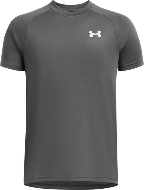 Under Armour UA Tech 2.0 SS Unisex-Sportshirt – Grau – Weiß
