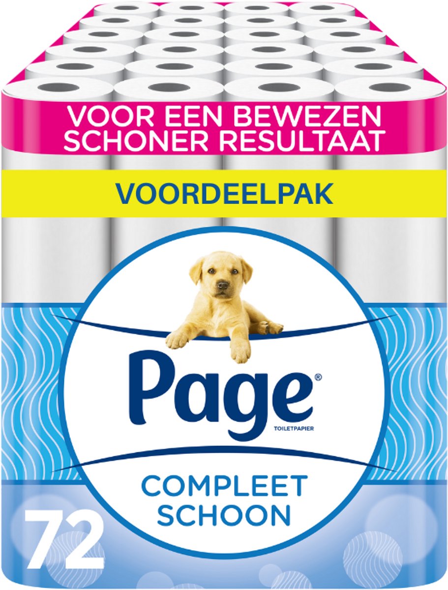 Page ® scottex® Toilettenpapier – völlig sauberes Toilettenpapier – 72 Rollen – Vorteilspack