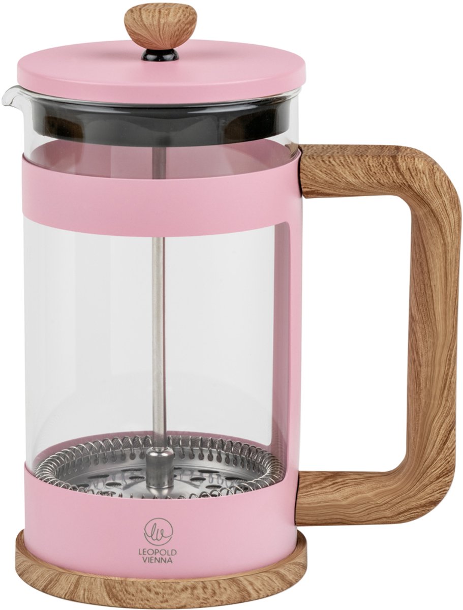 Leopold vienna - cafetiere franca - 600ml - roze