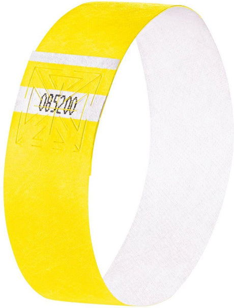 Sigel Event-Armbänder – superweich – 255 x 25 mm – neongelb – 120 Stück – si-eb213