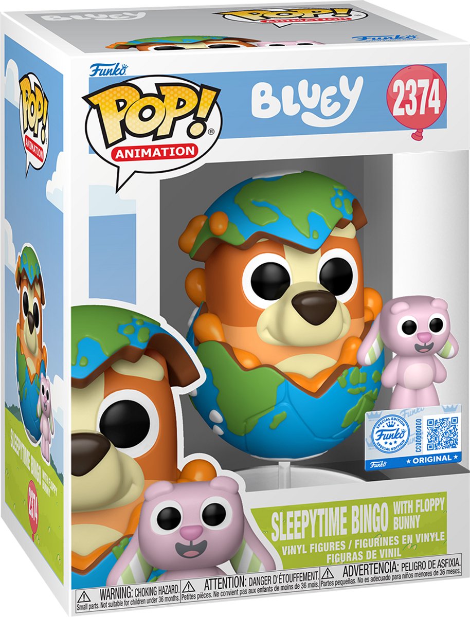 Funko pop buddy: bluey- bingo w floppy