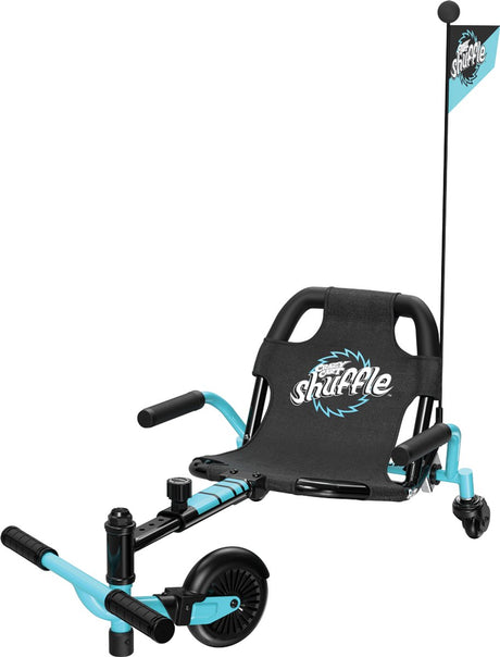 Razor Crazy Cart Shuffle – Go-Kart – Blau – 360° Drehung – ohne Batterie – für Kinder – bis 68 kg – ab 4 Jahren