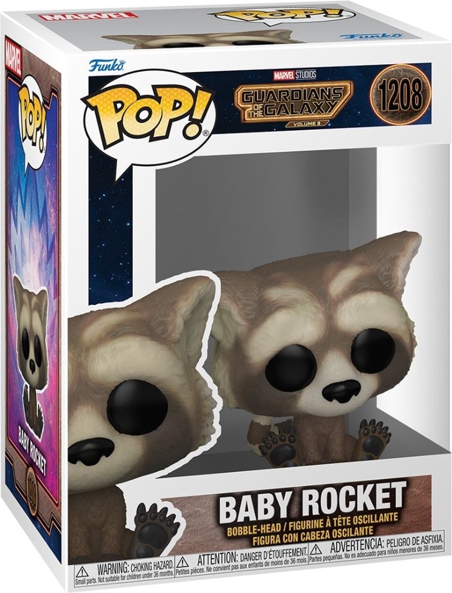 Funko pop marvel: guardians of the galaxy 3 - baby rocket - pop #1208
