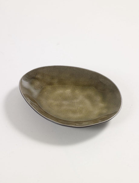 Serax - pascale naessens pure - ovaal bord s - groen - 4 stuks