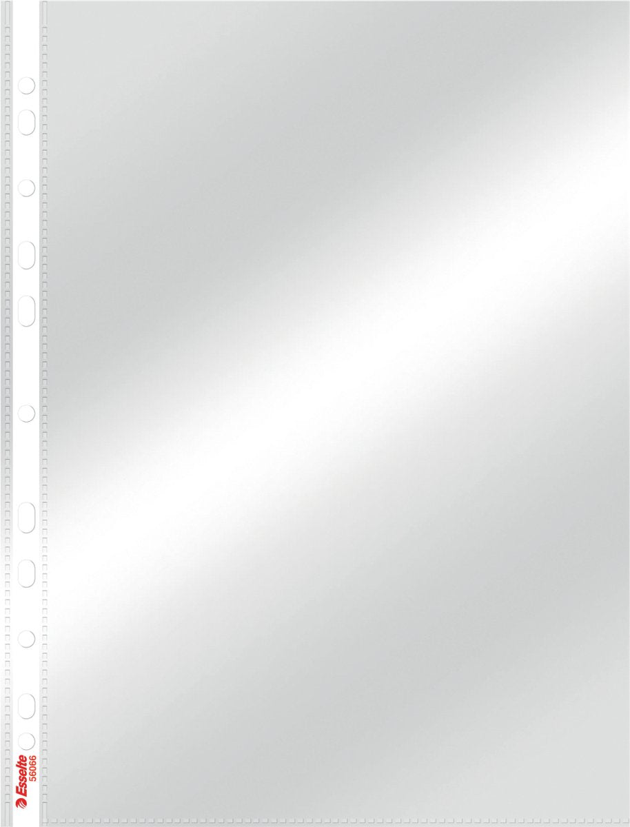 Esselte Standard-Schautasche aus Kunststoff – transparente Einsteckhüllen – 100 Stück