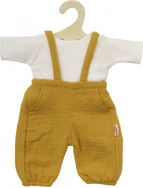 Heless Puppenlatzhose ockergelb, Größe 28-35 cm