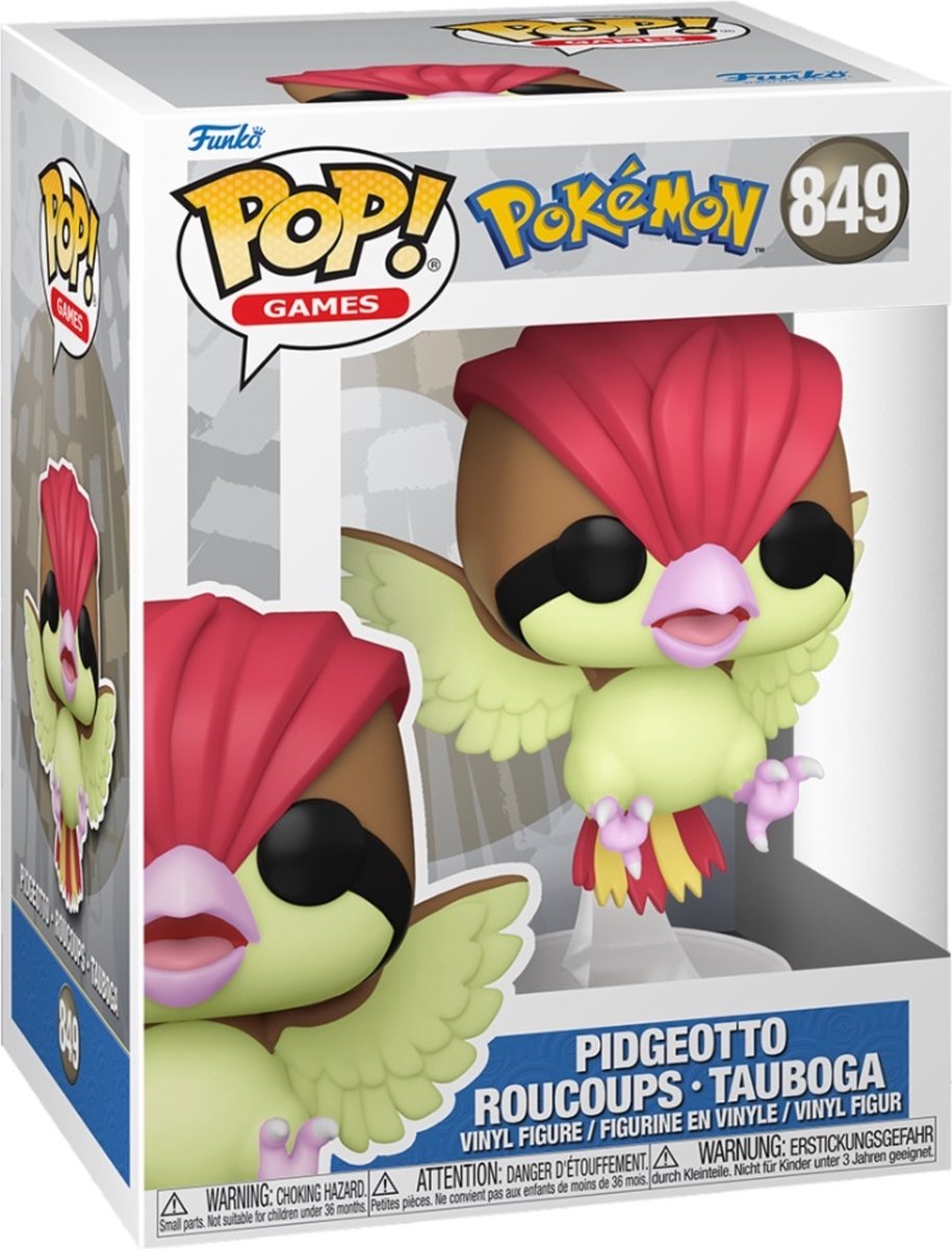Funko-Pop-Spiele: Pokémon Pidgeotto – Pop #849