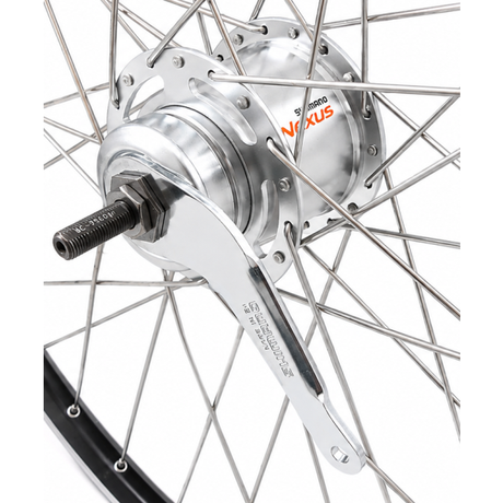 Shimano achterwiel 28 inch zac2000 - nexus 7-remnaaf - zwart geslepen