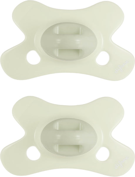 Difrax fopspeen natural - 0 tot 6 maanden - lichtgroen - 2 stuks