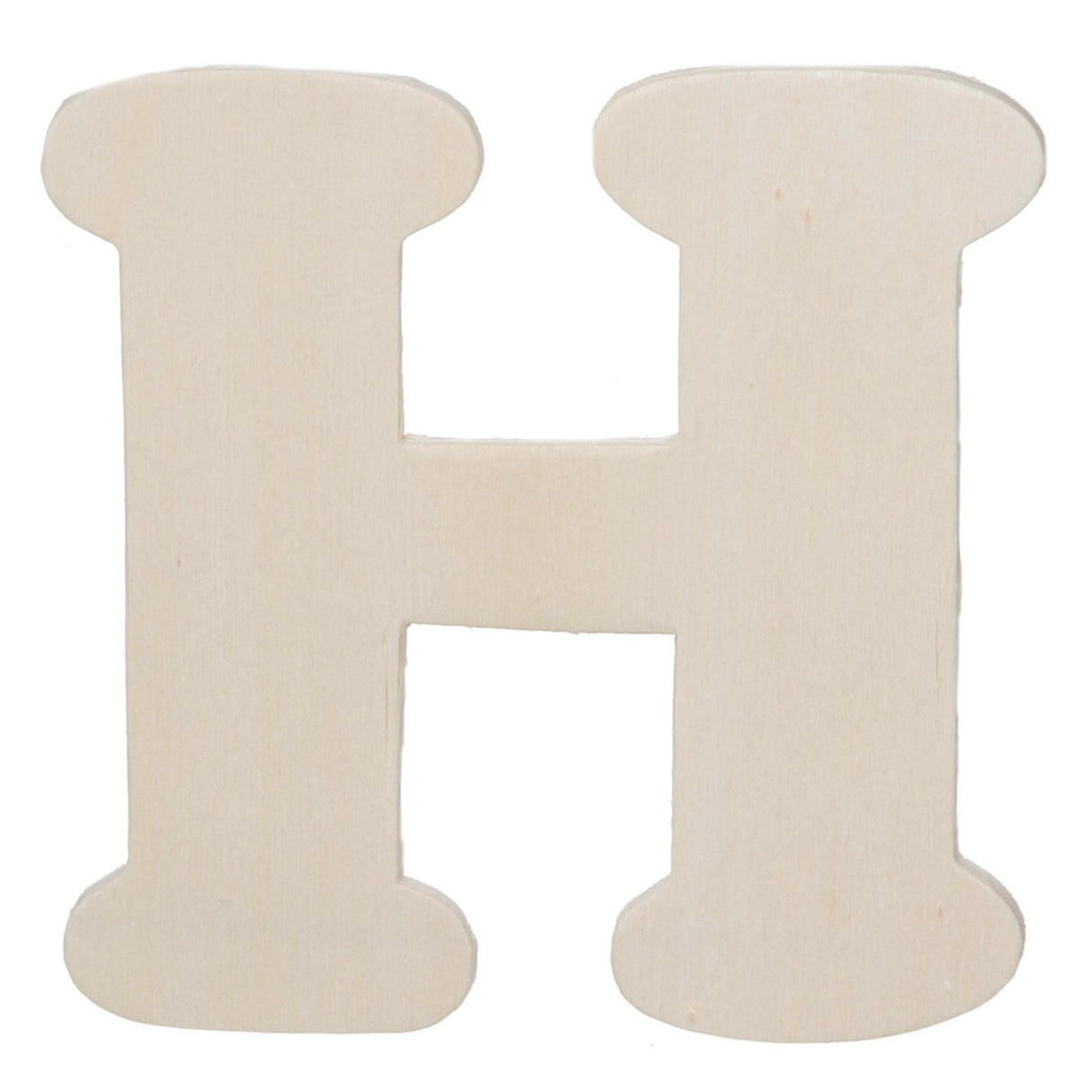 Darice • uitgesneden houten letter h 10,8cmx5mm