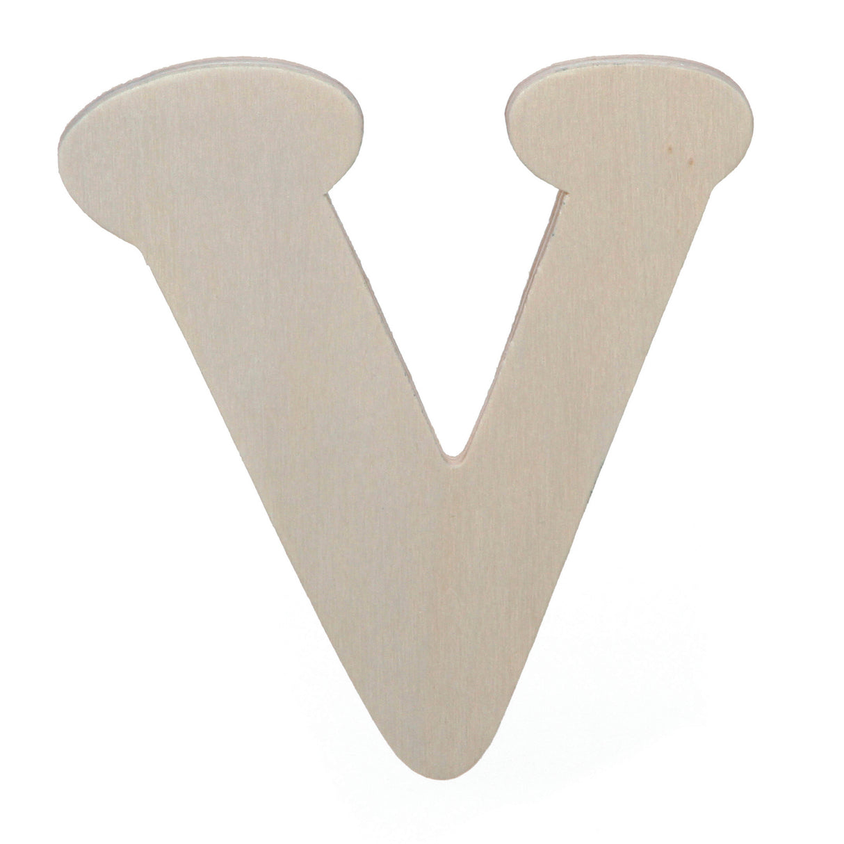 Darice • uitgesneden houten letter v 10,8cmx5mm