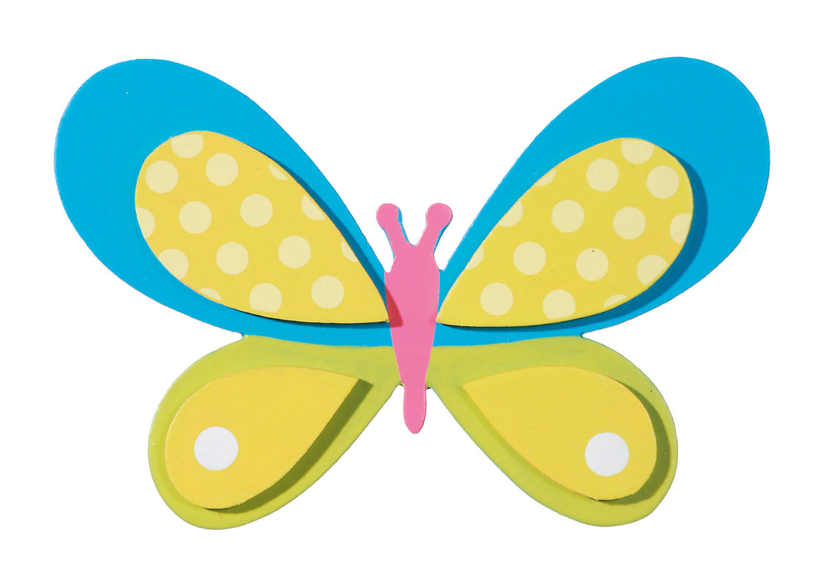 Darice • Schmetterling in Form eines bemalten Holzes