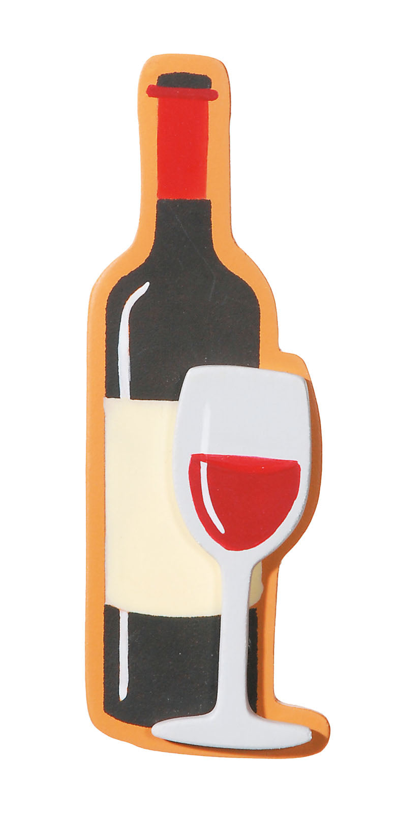 Darice • Wein in bemalter Holzform