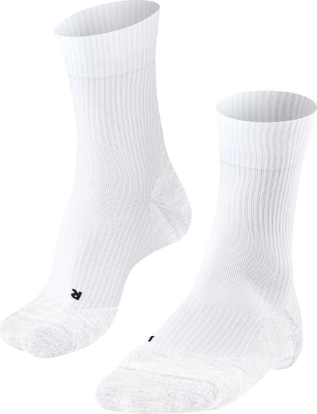 Falke Te4 Anti-Blister Baumwolle Funktionsmaterial Tennissocken Herren Weiß - Größe 44-45
