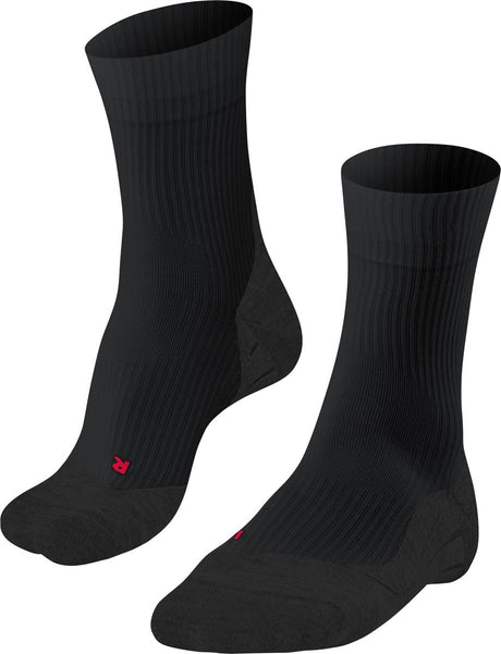 Falke Te4 Anti-Blister Baumwolle Funktionsmaterial Tennissocken Herren Schwarz - Größe 44-45