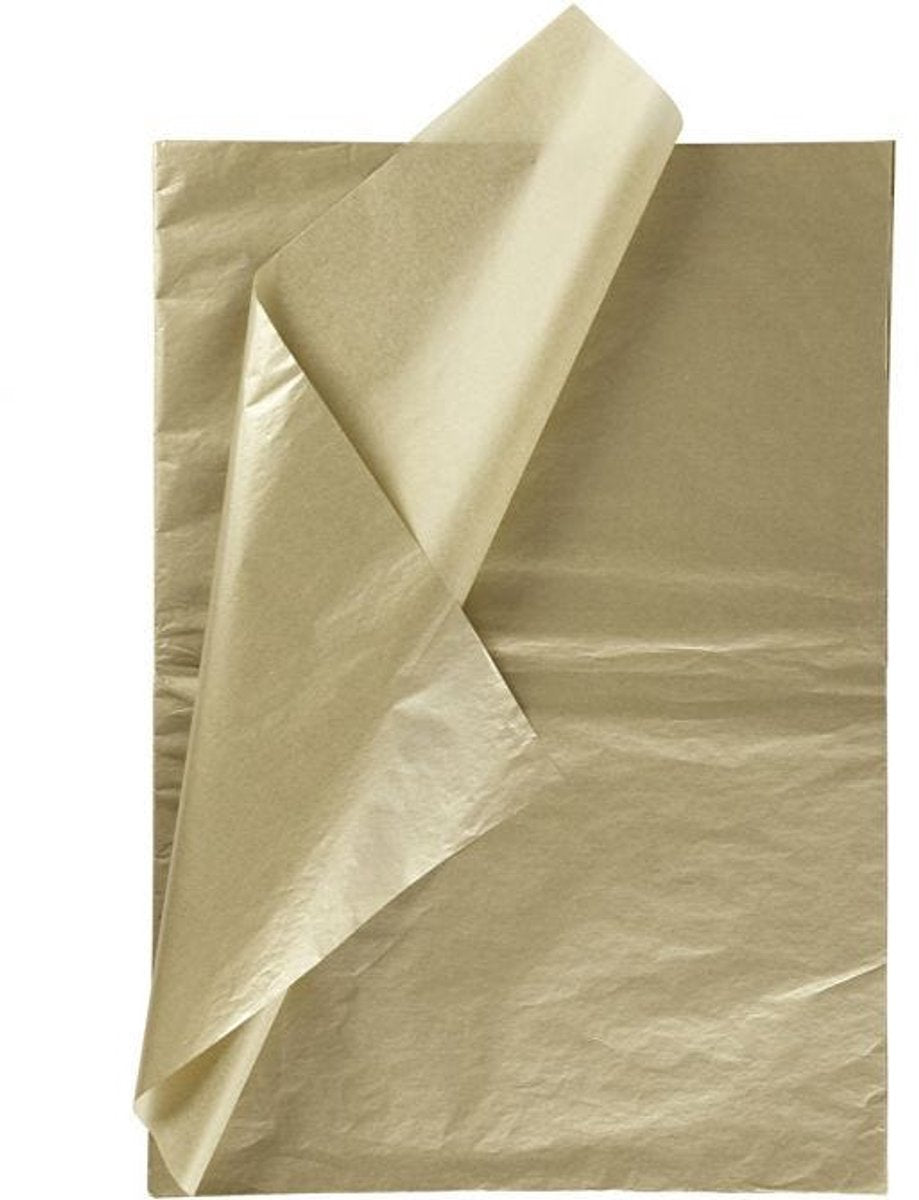 Creativ Company Tissue Paper Gold 6 Blätter 14 Gr, 50 x 70 cm