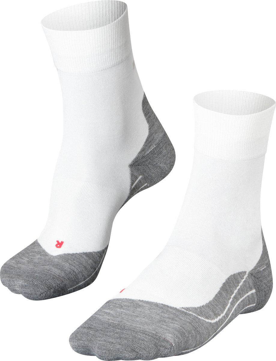 Falke ru4 anti-blaar katoen functioneel materiaal hardloopsokken heren wit - maat 39-41