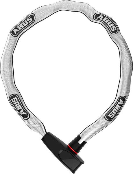 Abus Fahrradschloss Kettenschloss – Catena 6806k reflektierend – Sicherheitsstufe 6 – Grau – 85 cm – geeignet für Elektrofahrräder und Stadtfahrräder