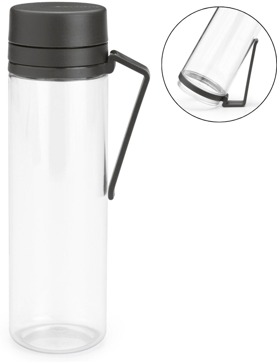 Brabantia Trinkflasche Make Take 0,5l dunkelgrau | 2 Stk
