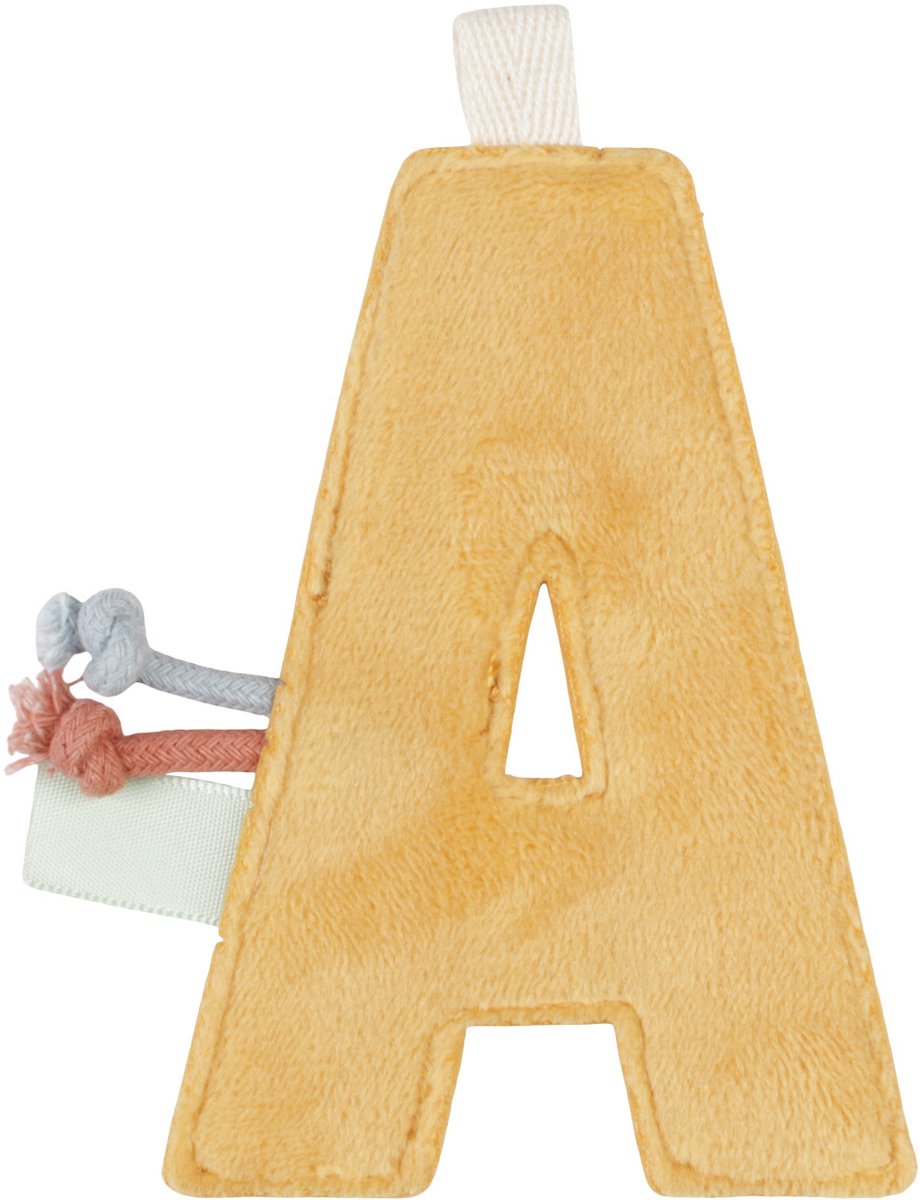 Little dutch slinger element - letter a - geel