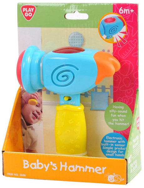 Playgo Baby-Spielzeughammer mit Licht und Ton – motorische Fähigkeiten.