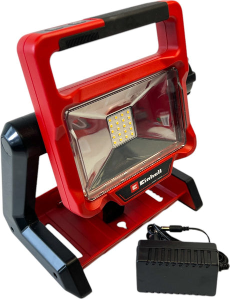 Einhell Akkulampe te-cl 18 2000 liac-solo - Power X-Change - 18 V Li-Ion - 2000 lm - 5700 K - 20 LEDs - drehbarer Lichtkopf - 3 Helligkeitsstufen - Hybridfunktion - exkl. Akku und Ladegerät