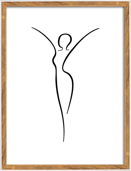Walther Silhouette - Holzrahmen - Fotogröße 30x40 cm - Natur