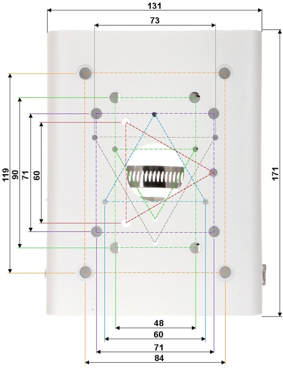 Dahua – PFA150-V2-Serie – Kamera-Montagehalterung – für Rohr – Metall weiß