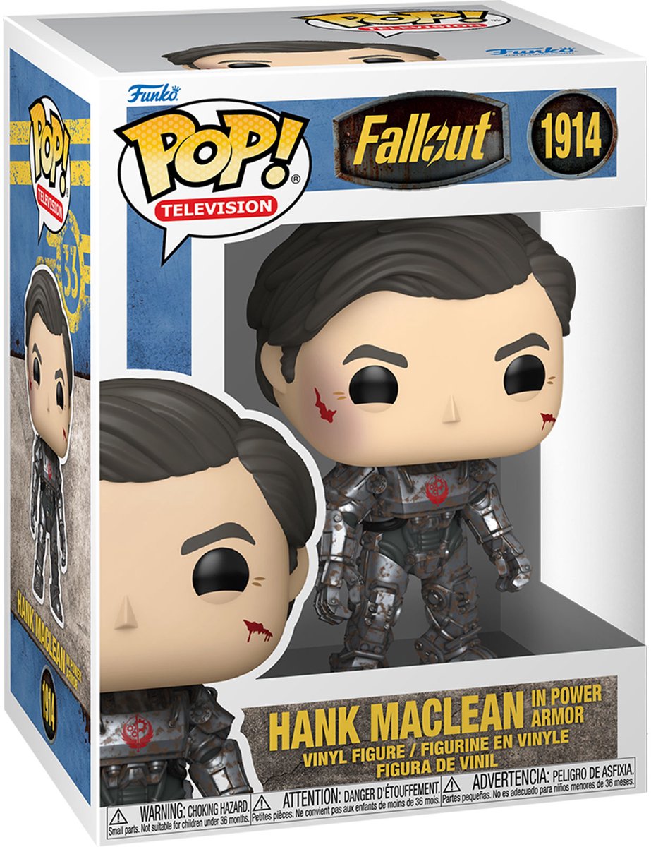 Funko fallout hank maclean vinylfiguur 1914 unisex pop! - neutraal - standard