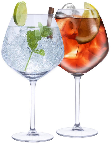 Alpina cocktailglazen 4 stuks - glazen voor gin tonic, aperol spritz en cocktails - gin tonic glas 73 cl - cocktailset - glas