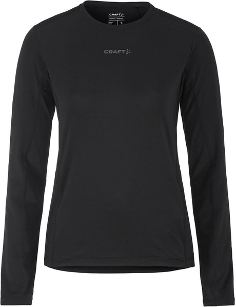 Craft Adv Essence LS Tee 2 W Damen-Sportshirt – Schwarz