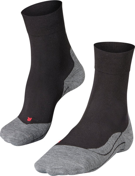 Falke ru4 Anti-Blister Baumwoll-Funktionsmaterial Laufsocken Herren Schwarz – Größe 39-41