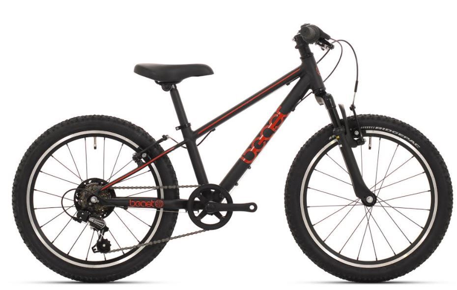Bikefun Kinderfahrrad Beast 26 Zoll mit Shimano 6 Gängen und V-Brakes - Schwarz Rot