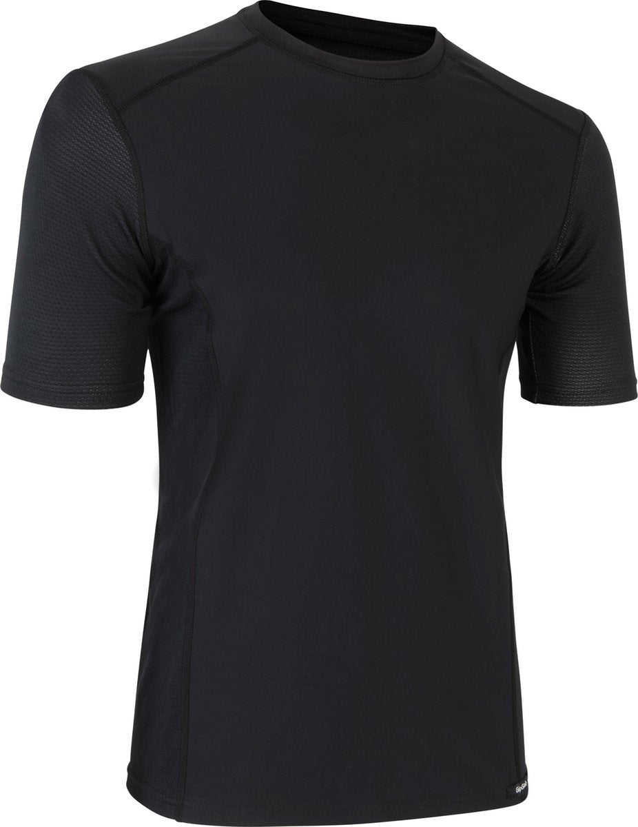 Gripgrab – windabweisendes Thermo-Kurzarm-Fahrrad-Unterhemd, windabweisendes Frühlings-Herbst-Thermoshirt – Schwarz – Herren – Größe XXL