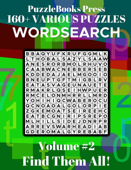 Puzzlebooks press wordsearch 2 - puzzlebooks press wordsearch - volume 2