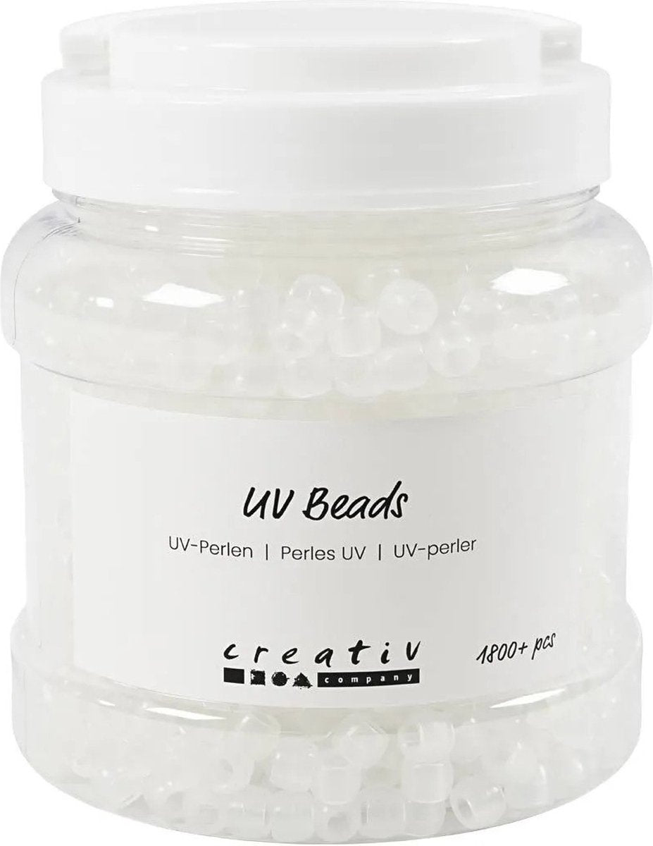 Kreativunternehmen https: www.cchobby.nl uv-beads-l-6-mm-d-8-mm-hole size-4-mm-ca. 1800-piece-various-colors-320-gr-700-ml-1-box