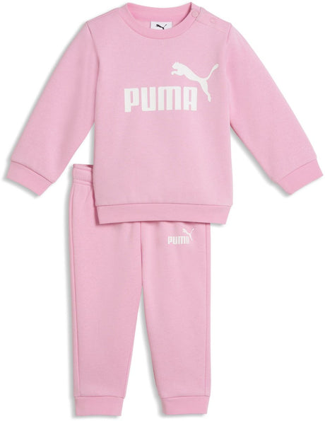 Puma Minicats ESS Crew Set FL INF Unisex-Trainingsanzug – rosa schimmernd