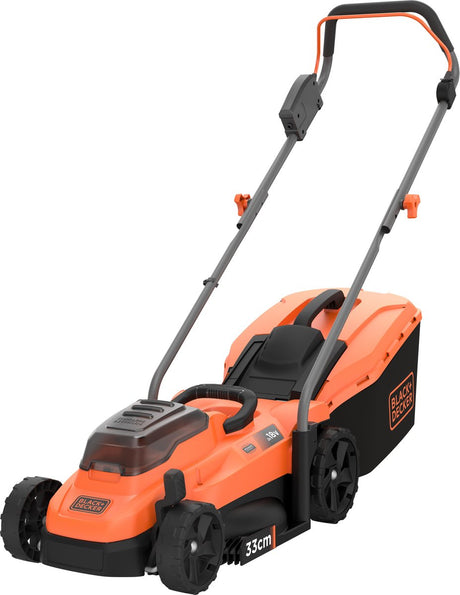 Black+Decker 36 V 33 cm Rasenmäher, 35 l Sammelbox – bcmw3336n-xj
