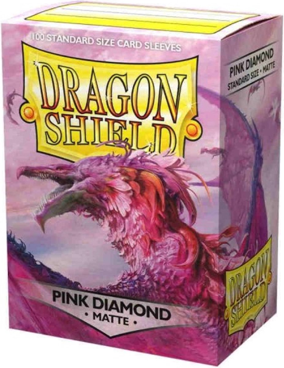 Dragonshield Drachenschild – Kartenhüllen in Standardgröße, rosa Diamant matt, 100 Stück